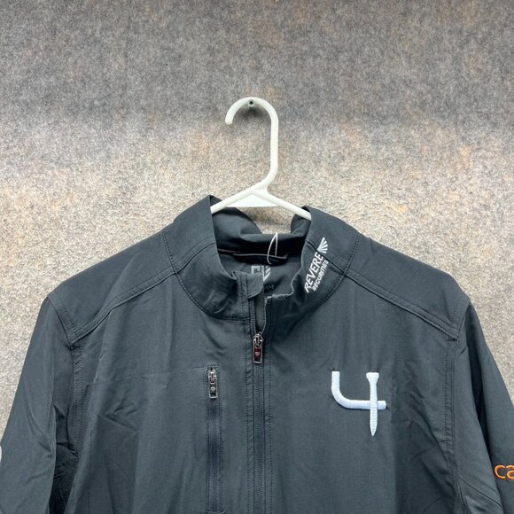 Graham Luxe Jacket Men Medium Black Soft Shell Full Zip Windbreaker New Golf - Picture 6 of 11